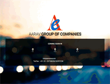 Tablet Screenshot of aaravgroup.com